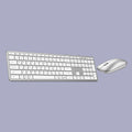 Comfortable Compact Quiet Office Keyboard Mouse Combo