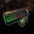 Retro Compact Office Keyboard Mouse Combination
