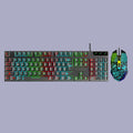Silent Flexible Retro All-in-One Keyboard Mouse Combination
