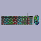 Silent Flexible Retro All-in-One Keyboard Mouse Combination