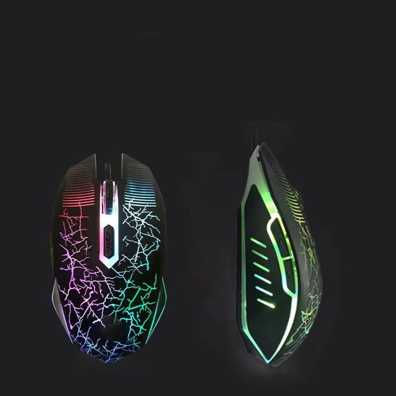 Silent Flexible Retro All-in-One Keyboard Mouse Combination