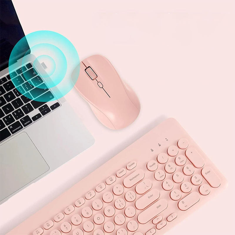 Simple Retro Smooth Home Keyboard Mouse Combo