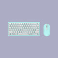 Smooth Light Compact Home Keyboard Mouse Combo
