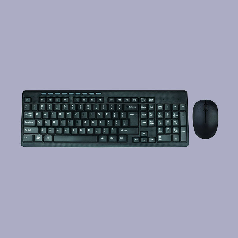 Vintage Simple Smooth  Keyboard Mouse Combination