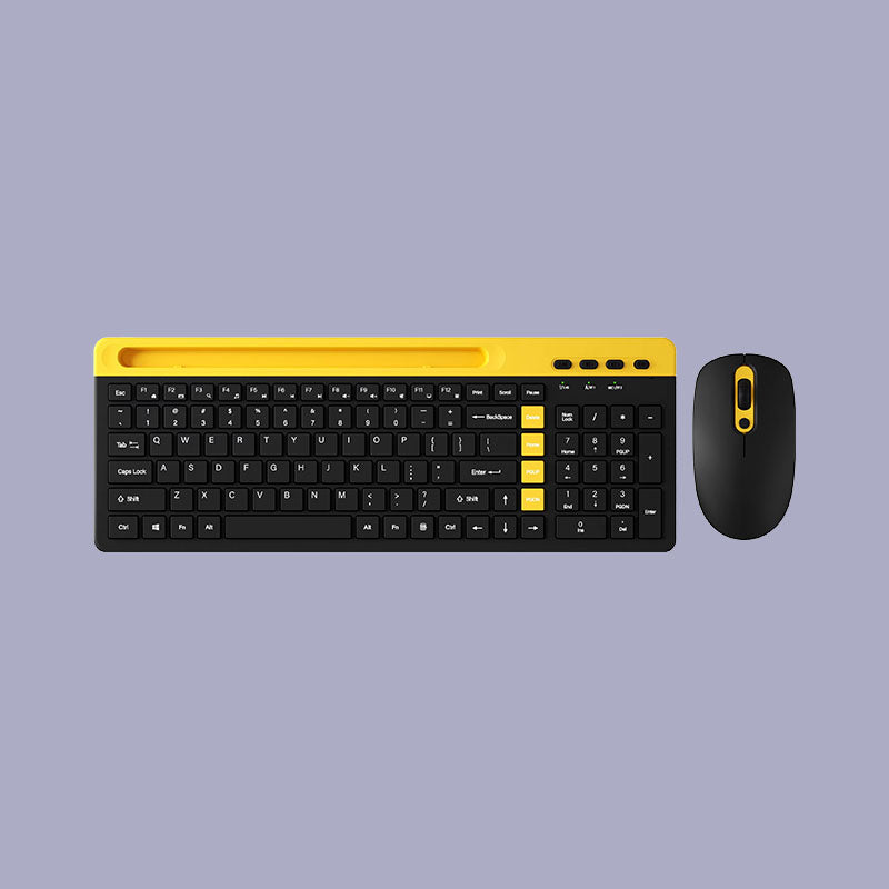 Compact Flexible Quiet Office Keyboard Mouse Combination