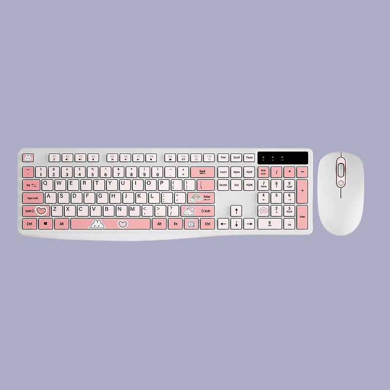 Compact Flexible Silent Office Keyboard Mouse Combination