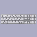 Smooth Light Office Keyboard Computer Keyboard