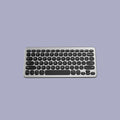 Vintage Thin Light Office Keyboard Computer Keyboard