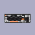 Comfortable Retro Quiet Smooth Keyboard Computer Keyboard