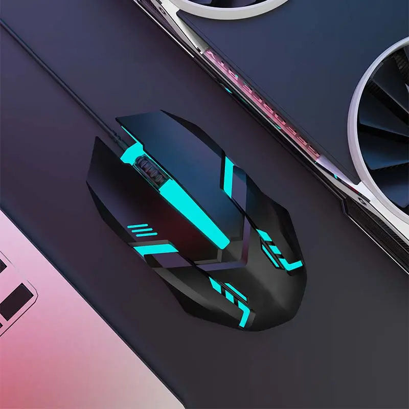 Efficient Office Wired Mouse with Long Cable Design