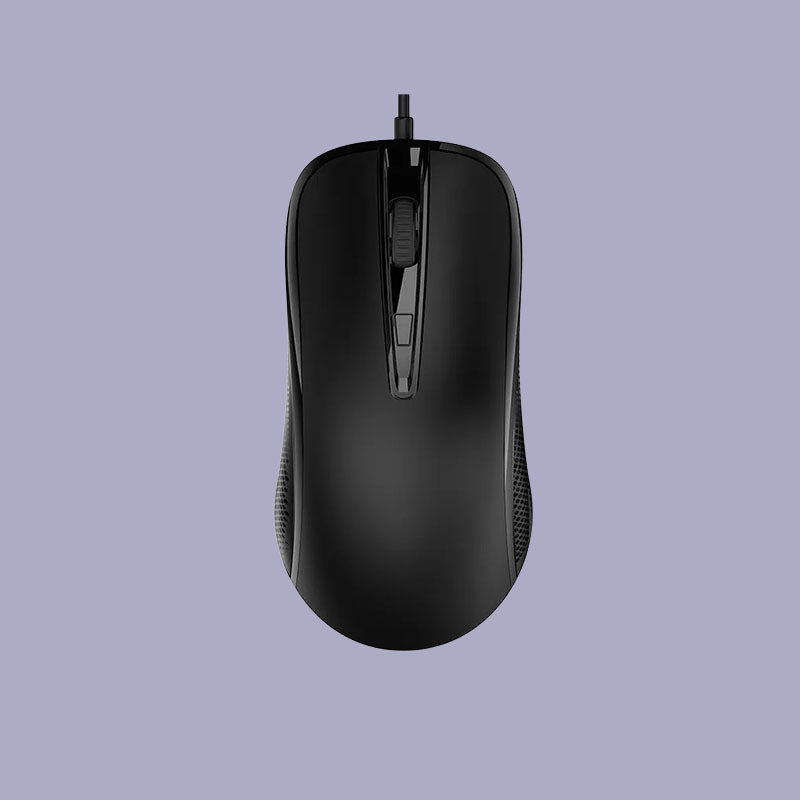 Ergonomic Wired Mouse with Comfortable Grip Silent Buttons