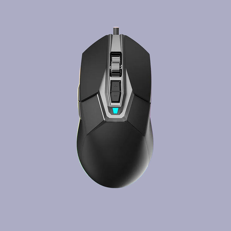 High-Sensitivity Wired Mouse with Anti-Slip Grip