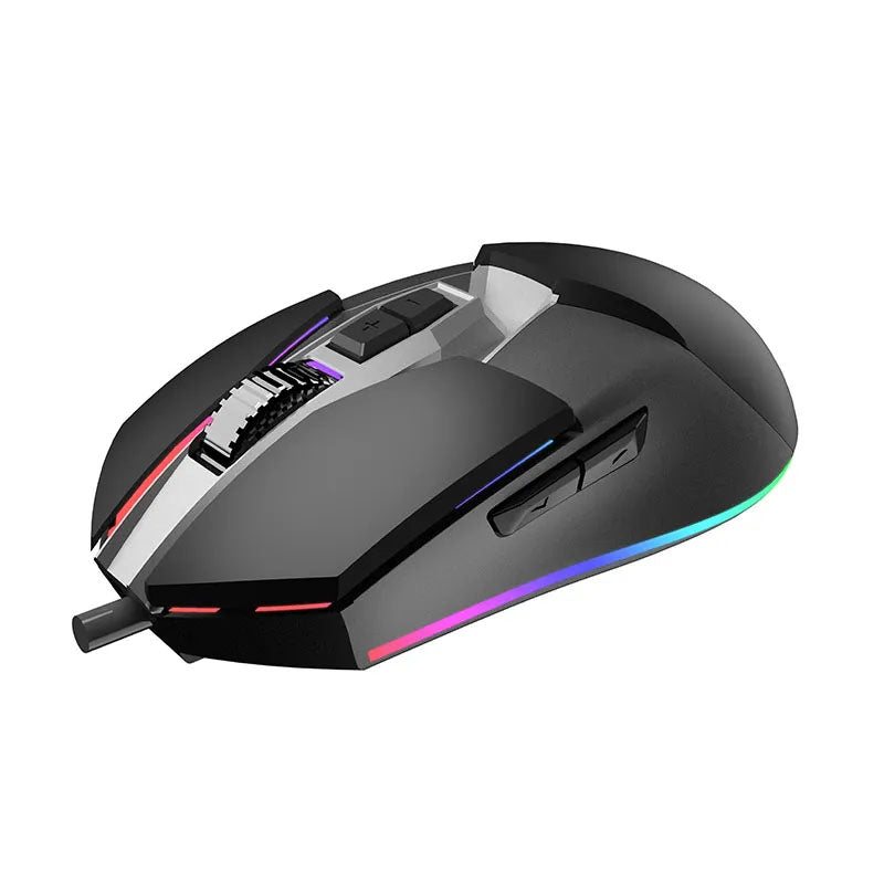 High-Sensitivity Wired Mouse with Anti-Slip Grip
