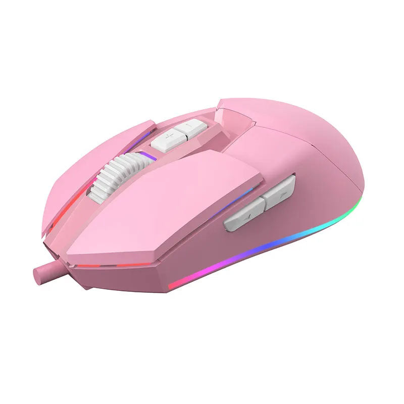 High-Sensitivity Wired Mouse with Anti-Slip Grip