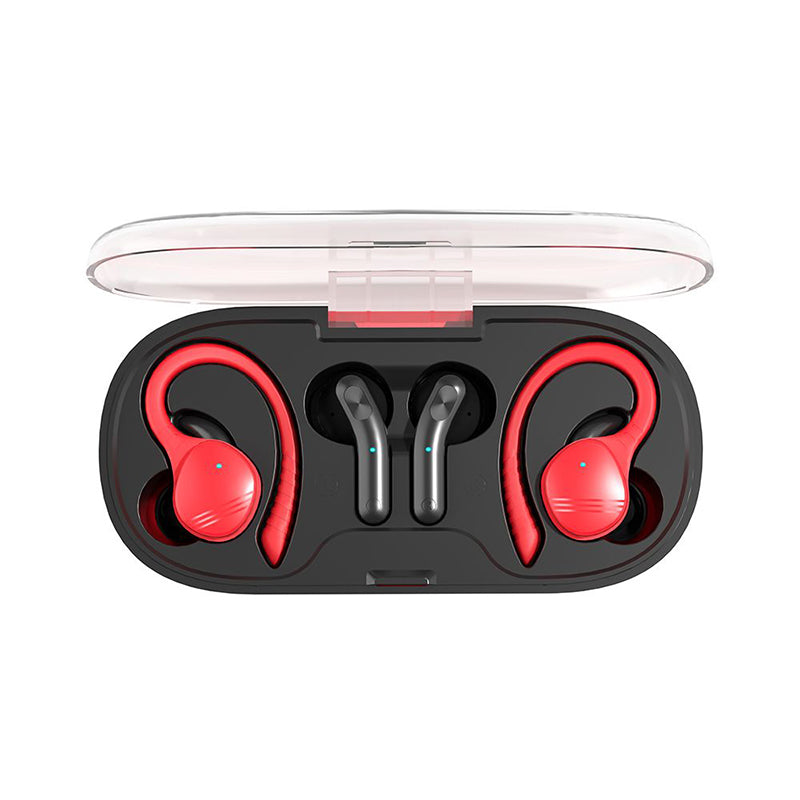 Sports True Wireless Earbuds Transparent Charging Case Waterproof