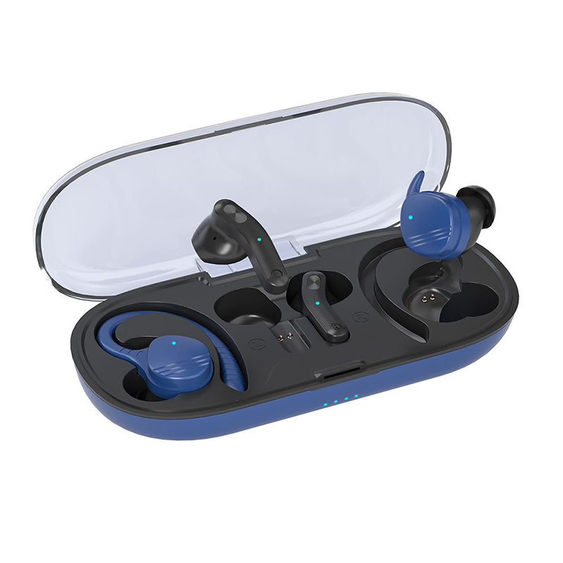 Sports True Wireless Earbuds Transparent Charging Case Waterproof