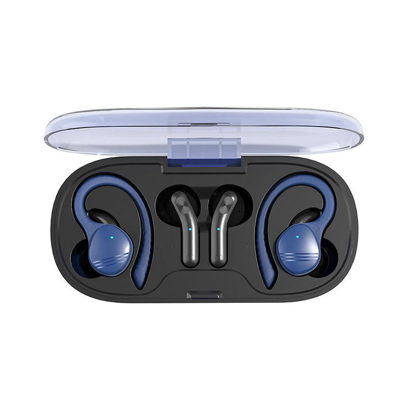 Sports True Wireless Earbuds Transparent Charging Case Waterproof