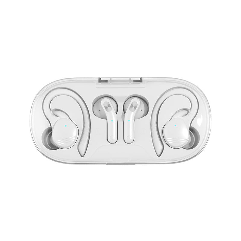 Sports True Wireless Earbuds Transparent Charging Case Waterproof