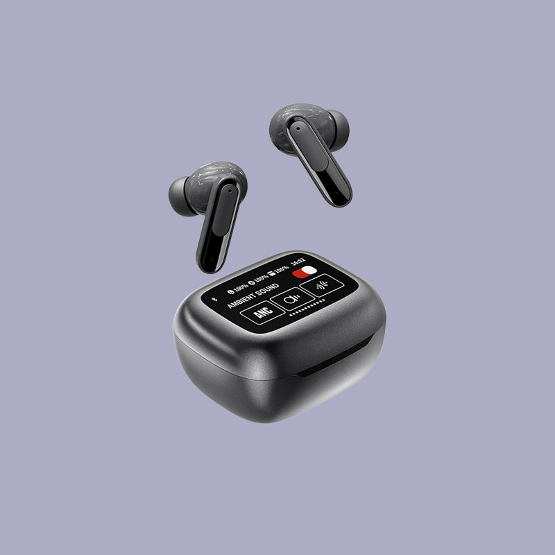 TWS Earbuds LCD Display Case Multi-Function Controls