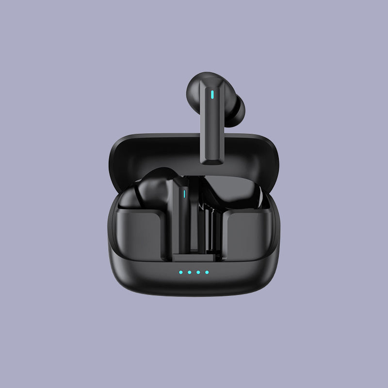 Sleek TWS Earbuds with LED Indicators Deep Bass Wireless Charging Case