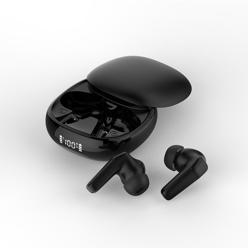 TWS Earbuds with LED Battery Display Case Deep Bass Comfortable Fit