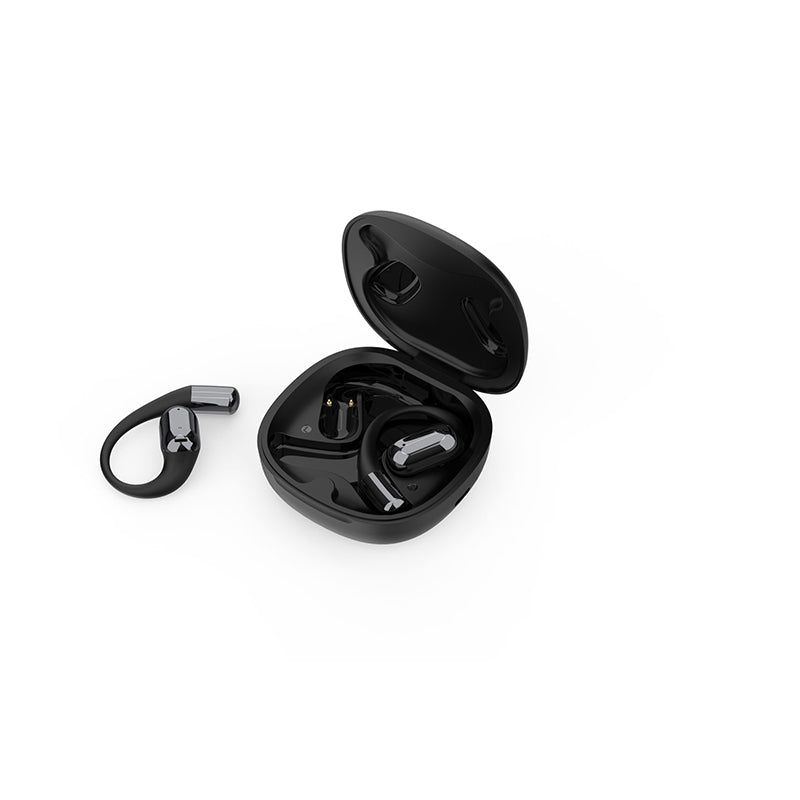 Earhook True Wireless Earbuds Charging Case Secure Fit for Workouts