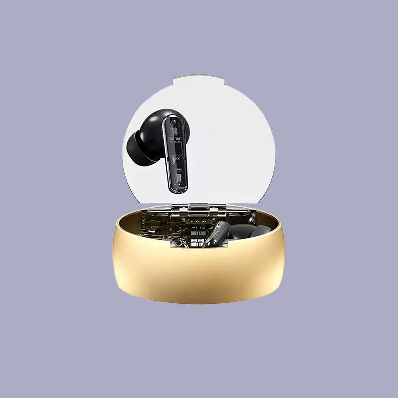 Luxury TWS Earbuds Transparent Charging Case Premium Audio Quality