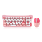 Wireless Cute Colorful Punk Keyboard and Mouse Set