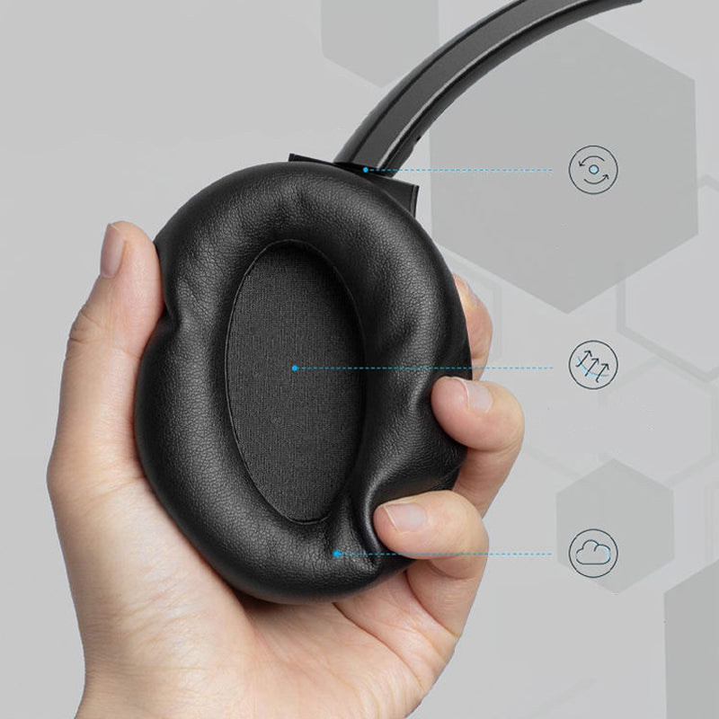 Noise Cancelling Over Ear Headphones Wireless Deep Bass Comfortable Fit