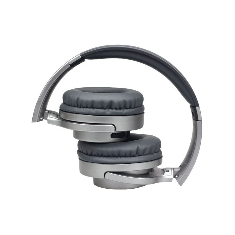 Silver Over Ear Headphones Wireless Foldable & Crystal-Clear Audio