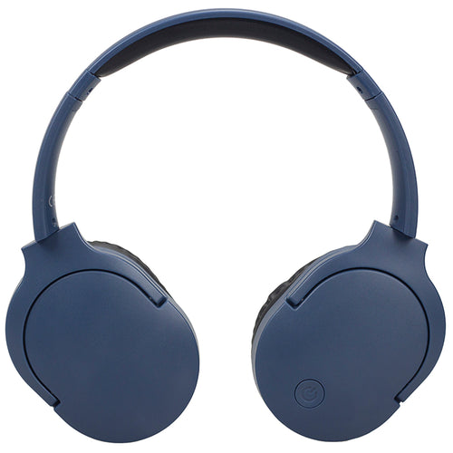 Blue Wireless On Ear Headphones Compact Portable & Immersive Sound
