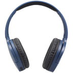 Blue Wireless On Ear Headphones Compact Portable & Immersive Sound