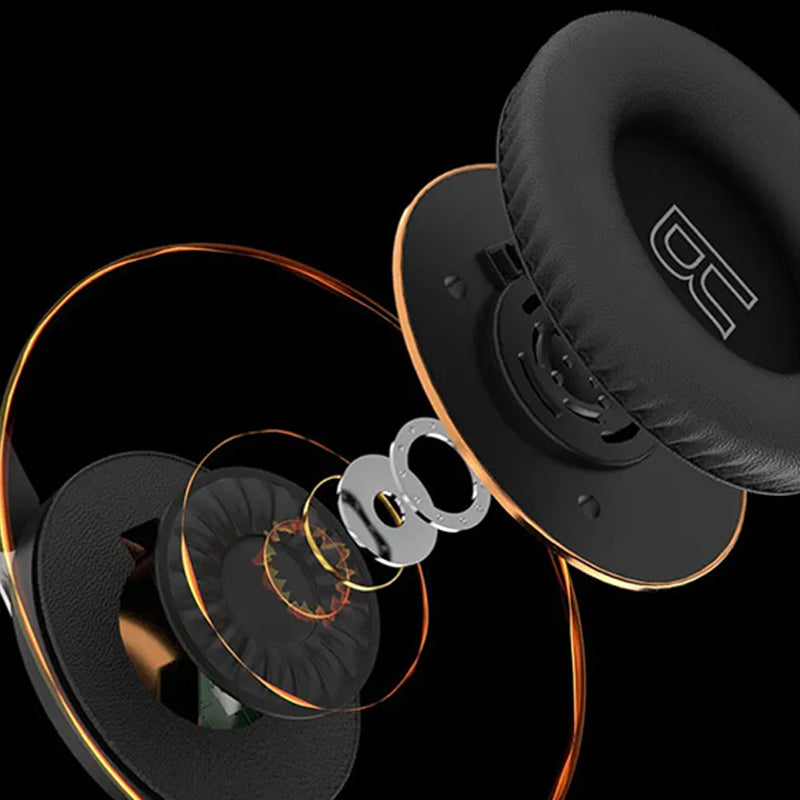 Wireless Over Ear Headphones with Stylish Look and Easy Controls