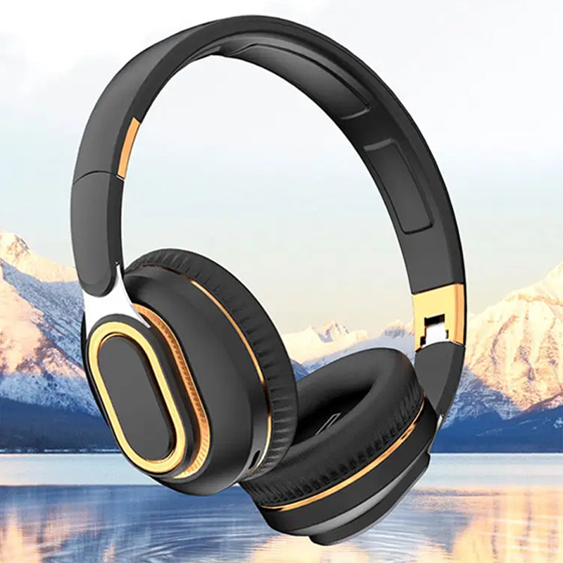 Wireless Over Ear Headphones with Stylish Look and Easy Controls