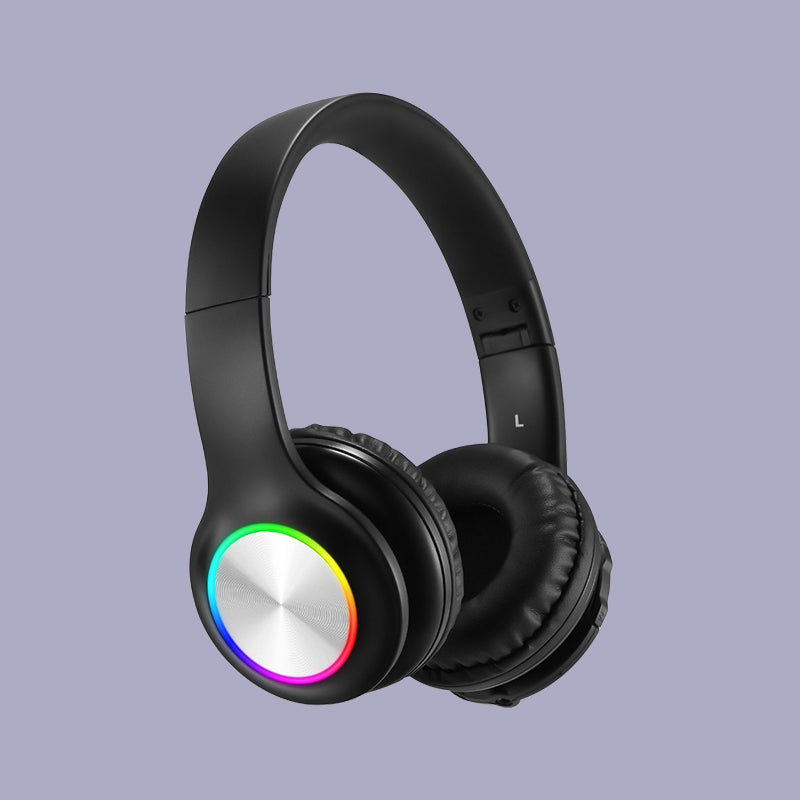 LED Light Wireless Headphones with Rich Sound for Trendy Users