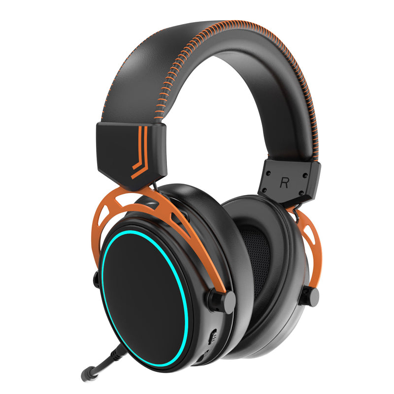 RGB Light Gaming Headset with Detachable Mic Surround Sound