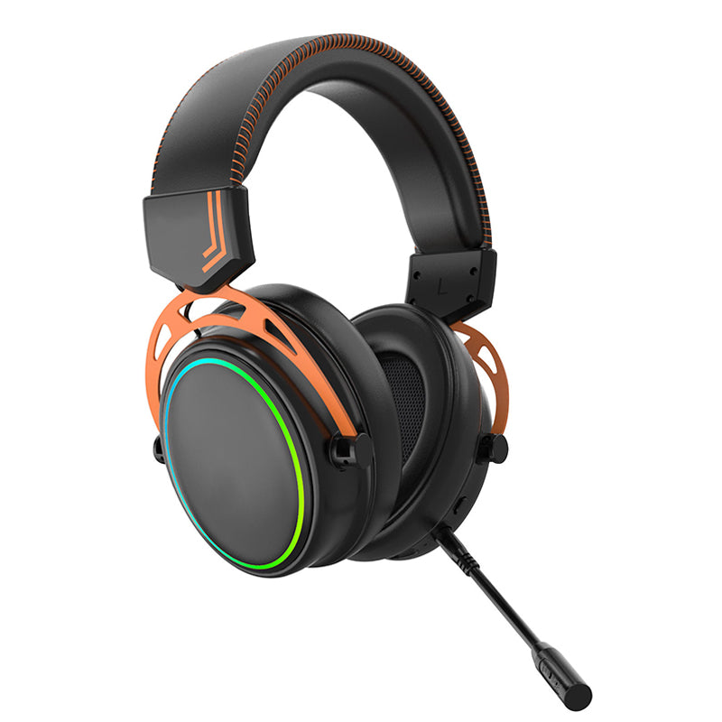 RGB Light Gaming Headset with Detachable Mic Surround Sound