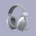 White Wireless Gaming Headphones Lightweight Clear Audio