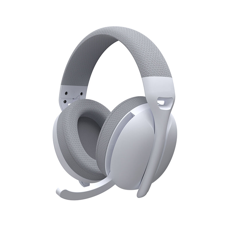 White Wireless Gaming Headphones Lightweight Clear Audio