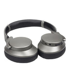 Silver Over Ear Headphones with Premium Sound Ergonomic Design